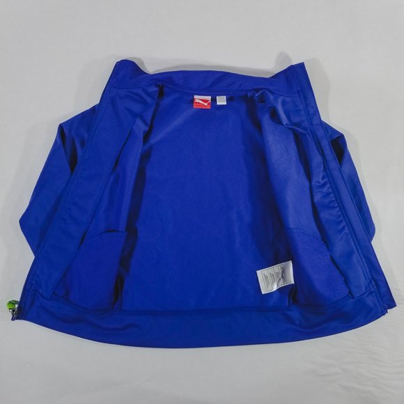 Puma Blue & Green Full Zip-up Sweatshirt - Picture 4 of 8